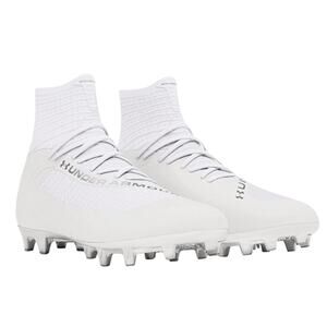 Under Armour Men Highlight MC 2.0 High Top Football Cleats Size 9.5 White NWOB